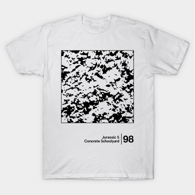 Concrete Schoolyard / Minimalist Style Graphic Design Artwork T-Shirt by saudade